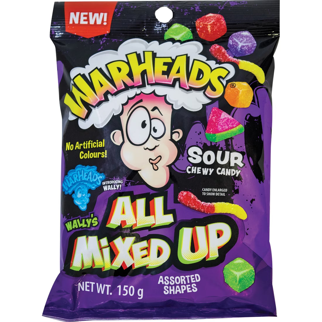 Warheads All Mixed Up Sour Chewy Candy - 150g