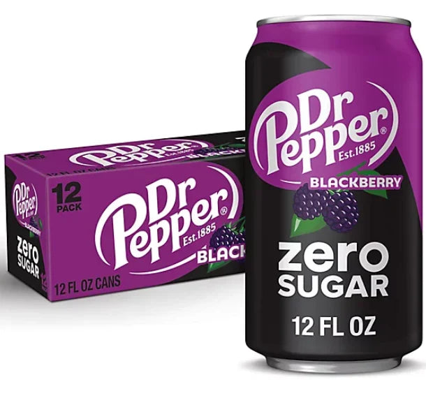 Dr Pepper Blackberry Zero Sugar 355mL