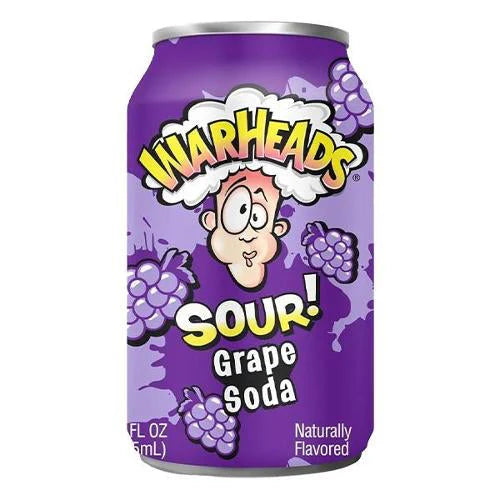 Warheads Sour Grape Soda - 355mL