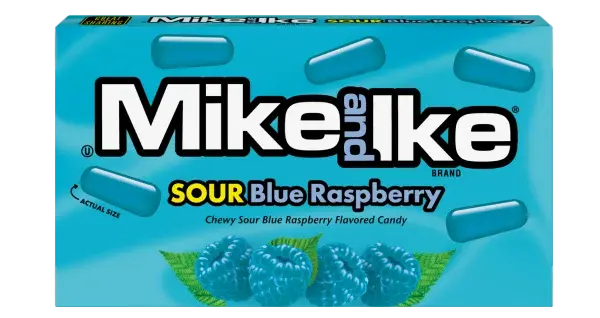 Mike and Ike Sour Blue Raspberry - 120g