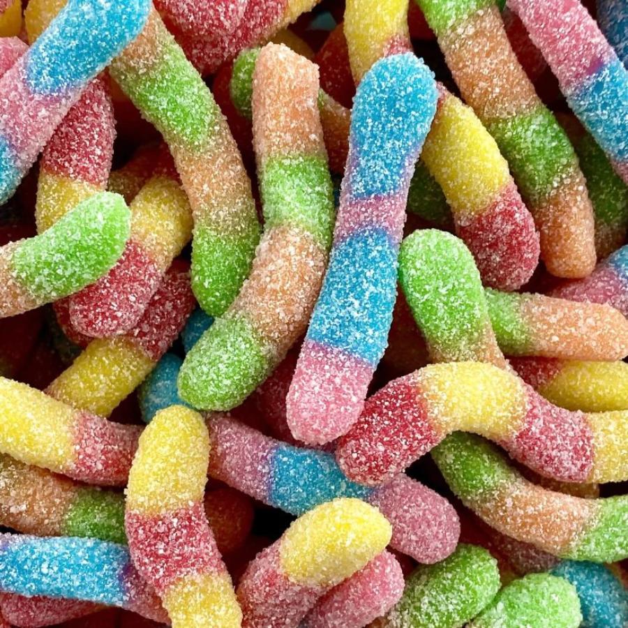 Freeze Dried Sour Worms 50g