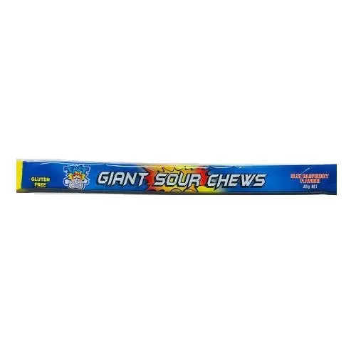 TNT Giant Sour Chews Blue Raspberry 40g