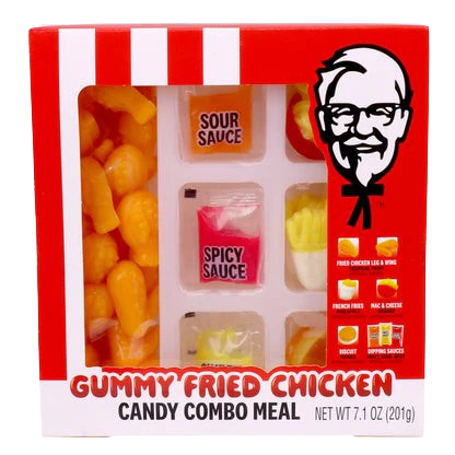 KFC Gummy Fried Chicken Candy Combo Meal - 201g