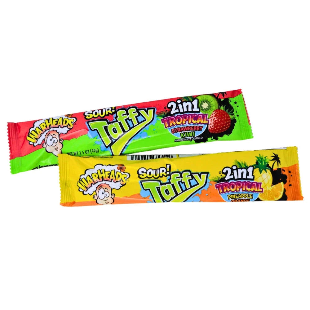 Warheads Sour Taffy 2 in 1 Tropical - 42g