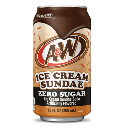 A&W Ice Cream Sundae Zero Sugar - 355ml