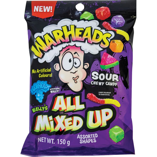 Warheads All Mixed Up Sour Chewy Candy - 150g