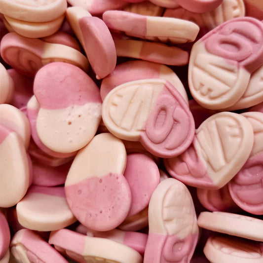 Swedish Style Candy Sweet Heart Strawberry and Vanilla