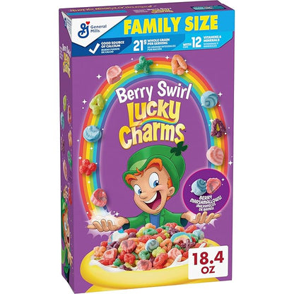 Lucky Charms Berry Swirl Cereal 297g