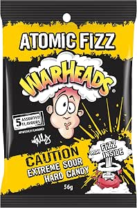Warheads Atomic Fizz Extreme Sour Hard Candy - 56g