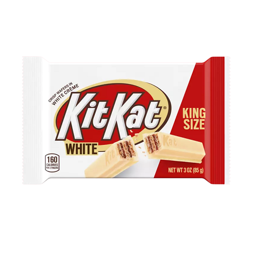 KitKat White Chocolate Bar 85g Crispy Wafers In White Creme