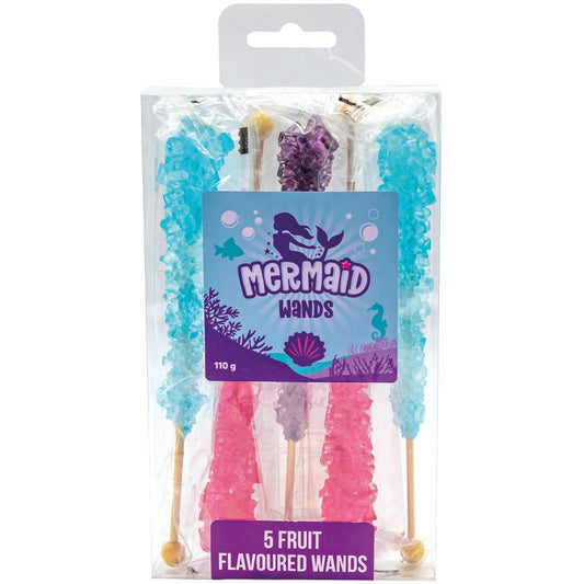 Lolliland Mermaid Wand Crystal Sticks - 110g - 5 Pack