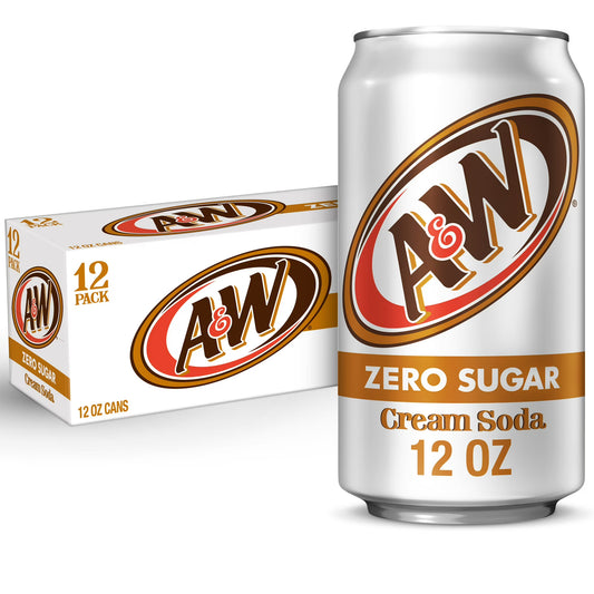 A&W Cream Soda Zero Sugar - 355mL