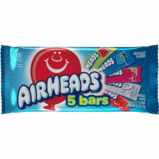 Airheads 5 Bars - Assorted Flavors 78g