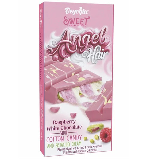 Angel Hair Raspberry White Dubai Chocolate - 80g