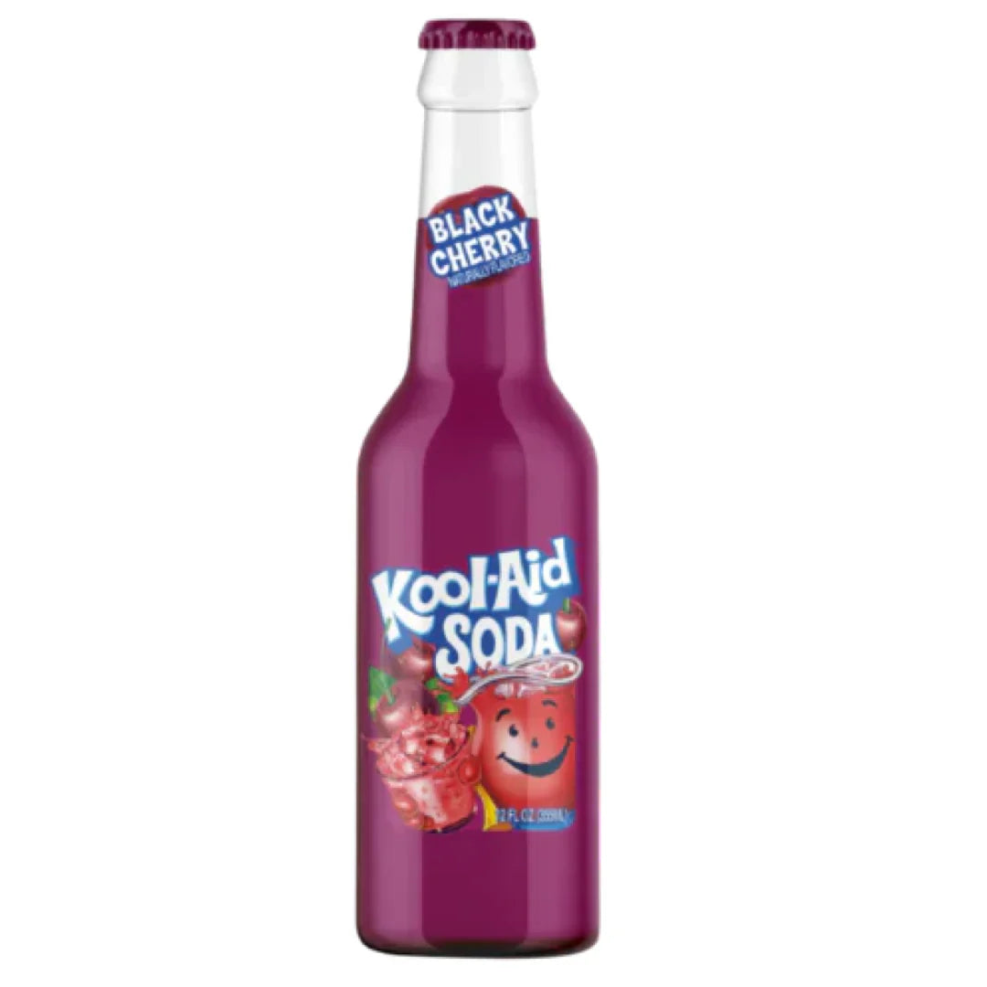 Koolaid Black Cherry Soda Bottle 355ml