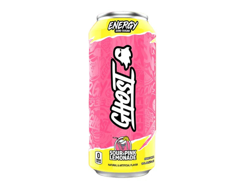 Ghost Sour Pink Lemonade Energy Drink - 473mL