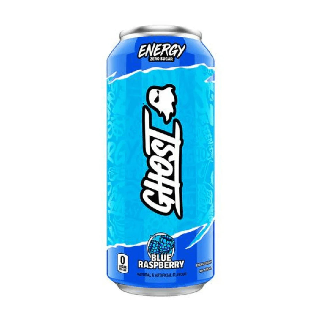 Ghost Blue Raspberry Energy Drink Zero Sugar 500ml – Lolly Hood