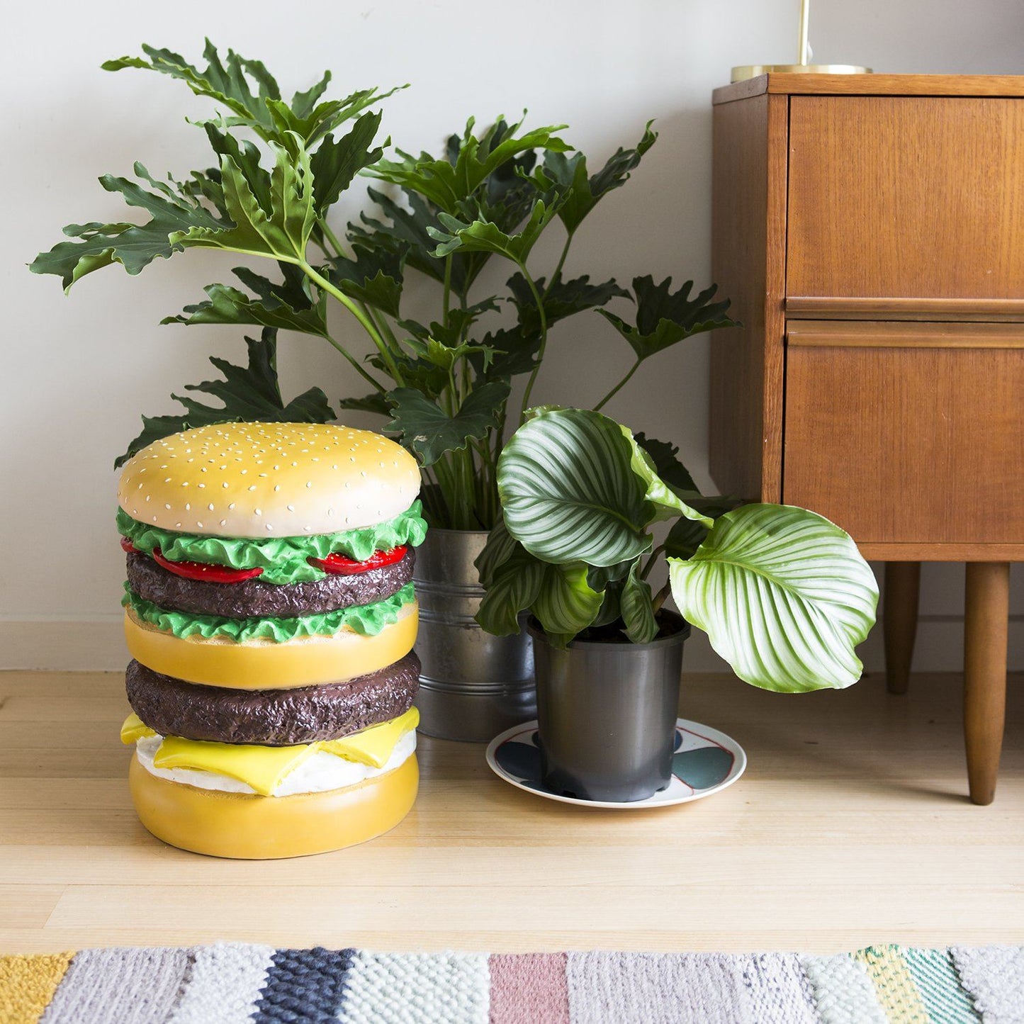 Giant Hamburger Stool