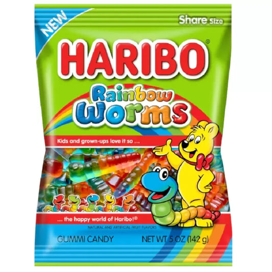 Haribo Rainbow Worms 142g