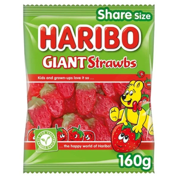 Haribo Giant Strawbs 140g