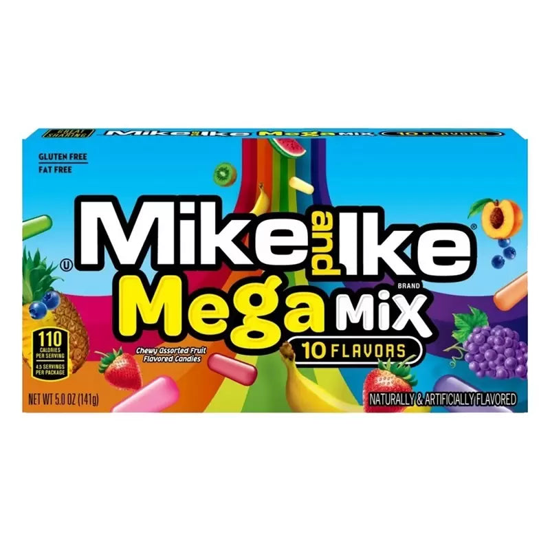 Mike and Ike Mega Mix 10 Flavours 141g