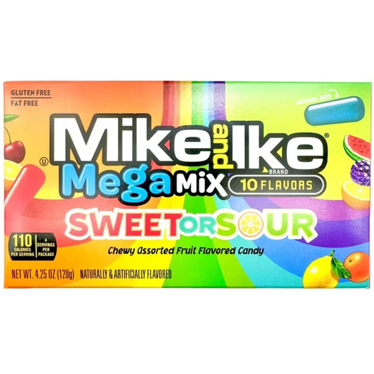 Mike and Ike Mega Mix Sweet or Sour Theatre Box 120g