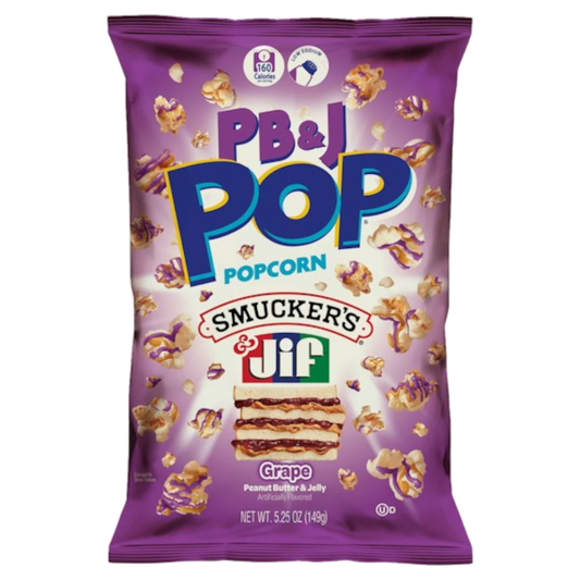 PB & J Popcorn Smucker's JIF Grape Peanut Butter & Jelly - 149g