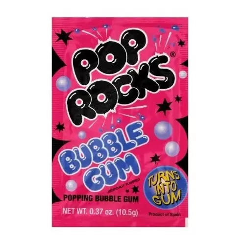 Pop Rocks Popping Bubble Gum