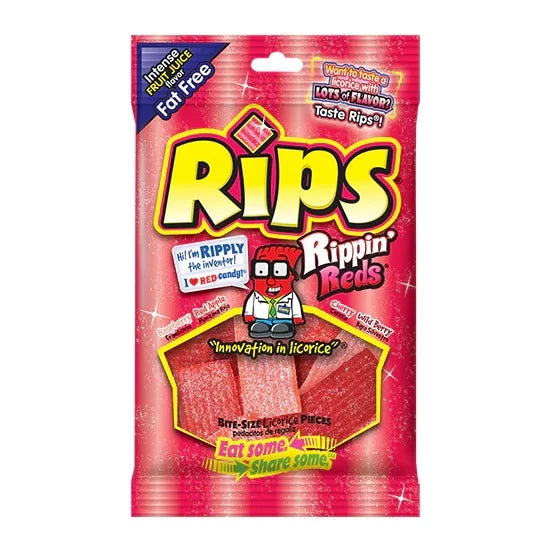 Rips Rippin Red Licorice Bites 113g