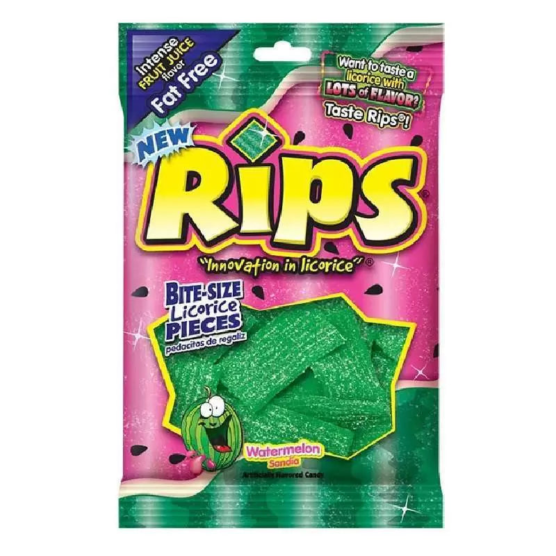 Rips Watermelon Licorice Bites 113g