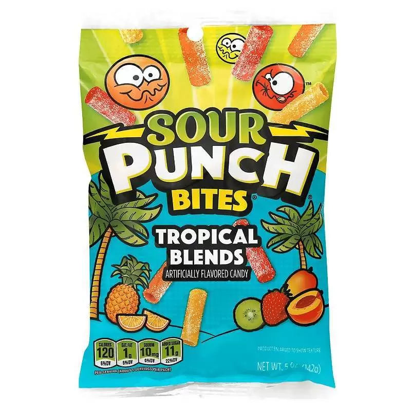 Sour Punch Bites Tropical Blends Bag 142g