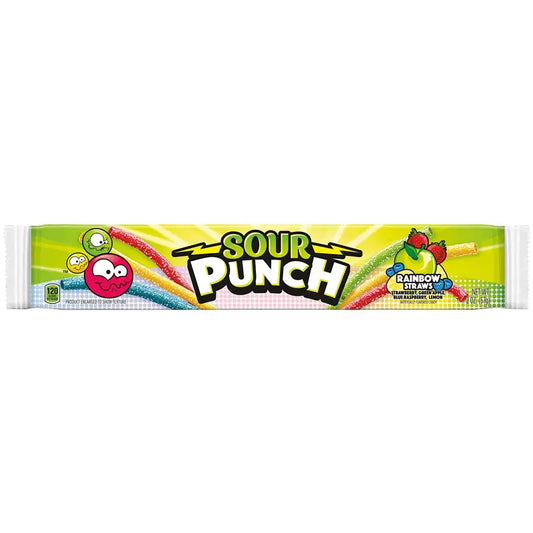 Sour Punch Rainbow Straws 57g