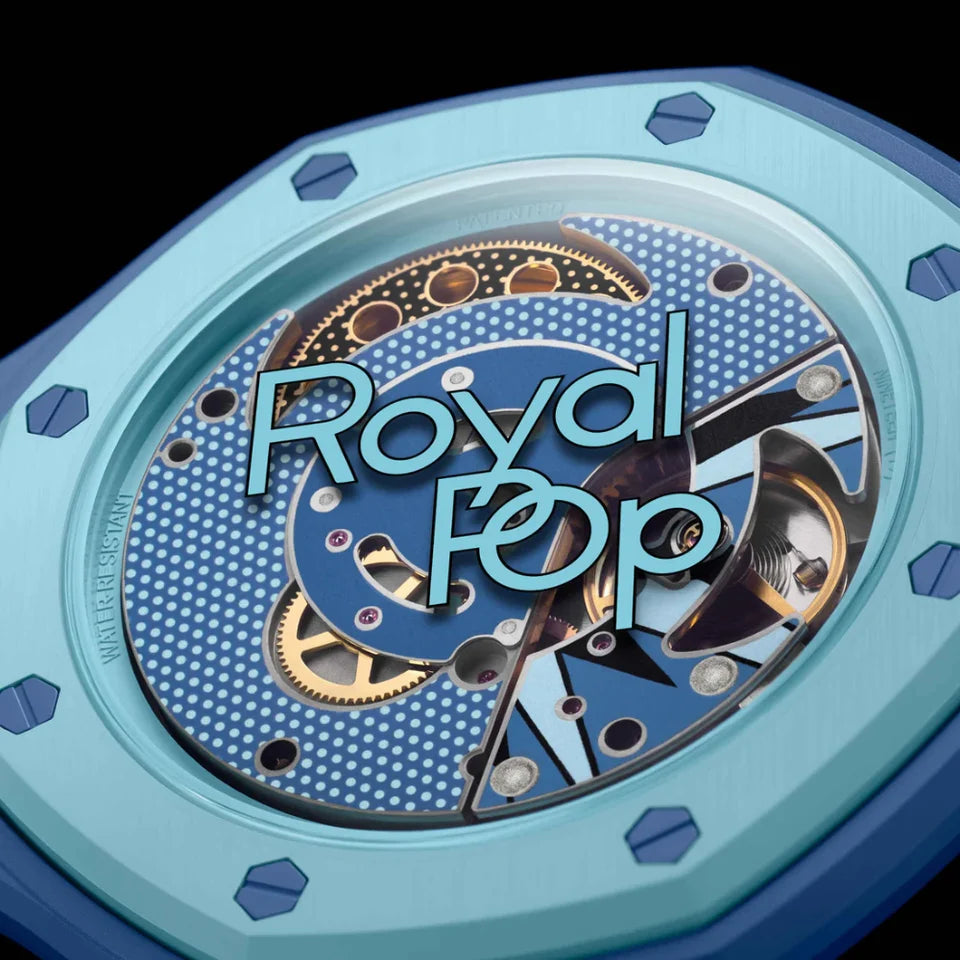SWATCH X AUDEMARS PIGUET BIOCERAMIC ROYAL POP POCKET WATCH SAVONNETTE LAN BA