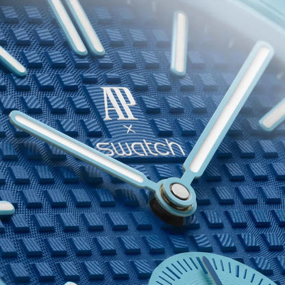 SWATCH X AUDEMARS PIGUET BIOCERAMIC ROYAL POP POCKET WATCH SAVONNETTE LAN BA
