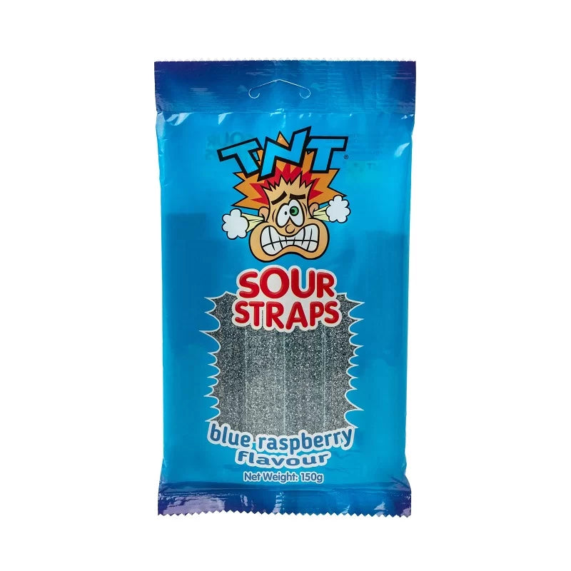 Tnt Sour Straps Blueraspberry 150g