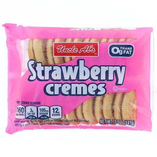 Uncle Als Strawberry Creme Cookies 141g