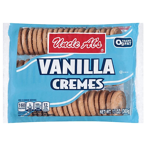 Uncle Als Vanilla Creme Cookies 141g