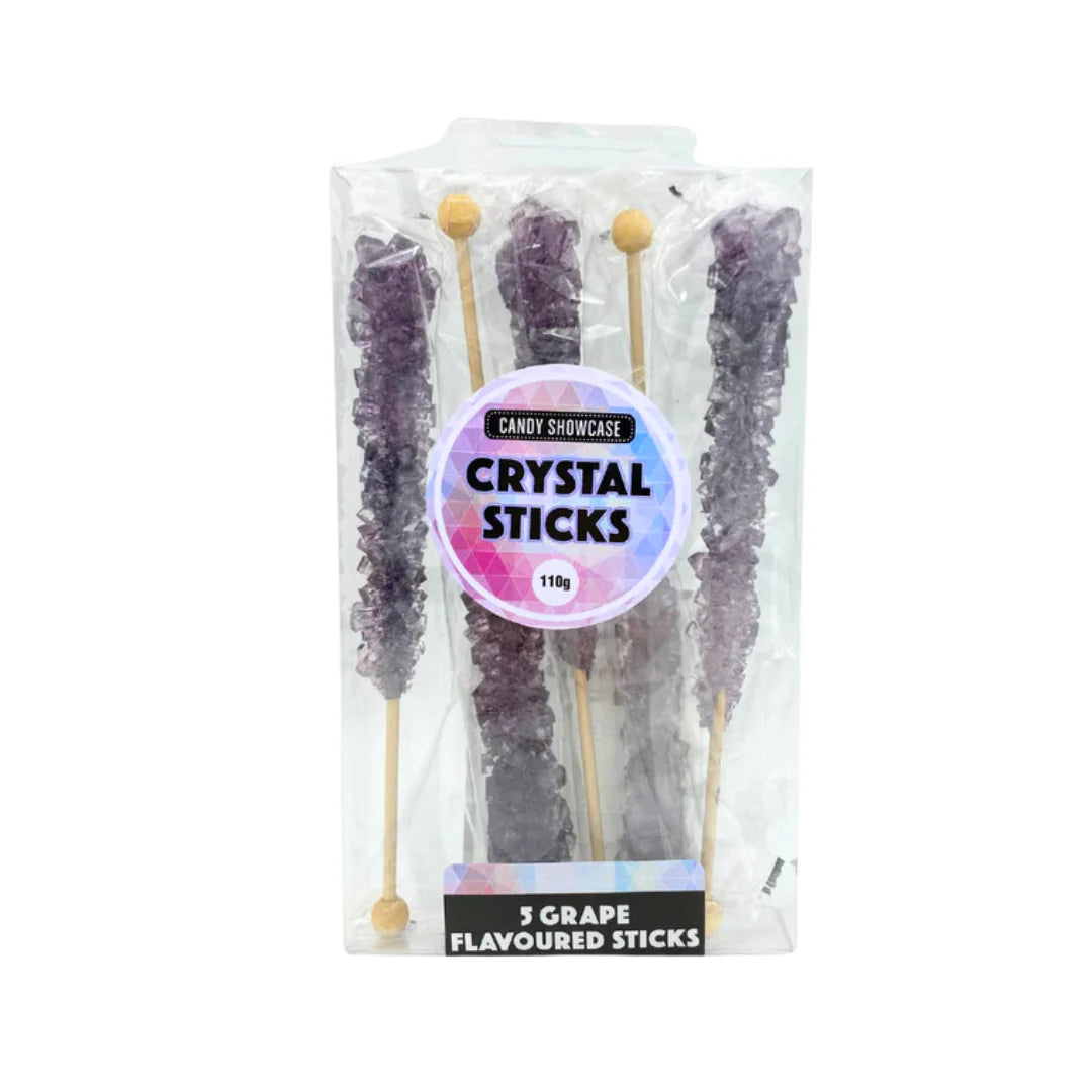 Grape Crystal Sticks - 110g - 5 Pack