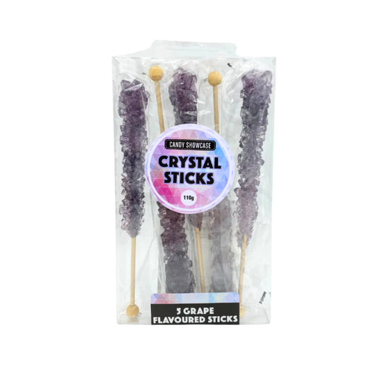 Grape Crystal Sticks - 110g - 5 Pack