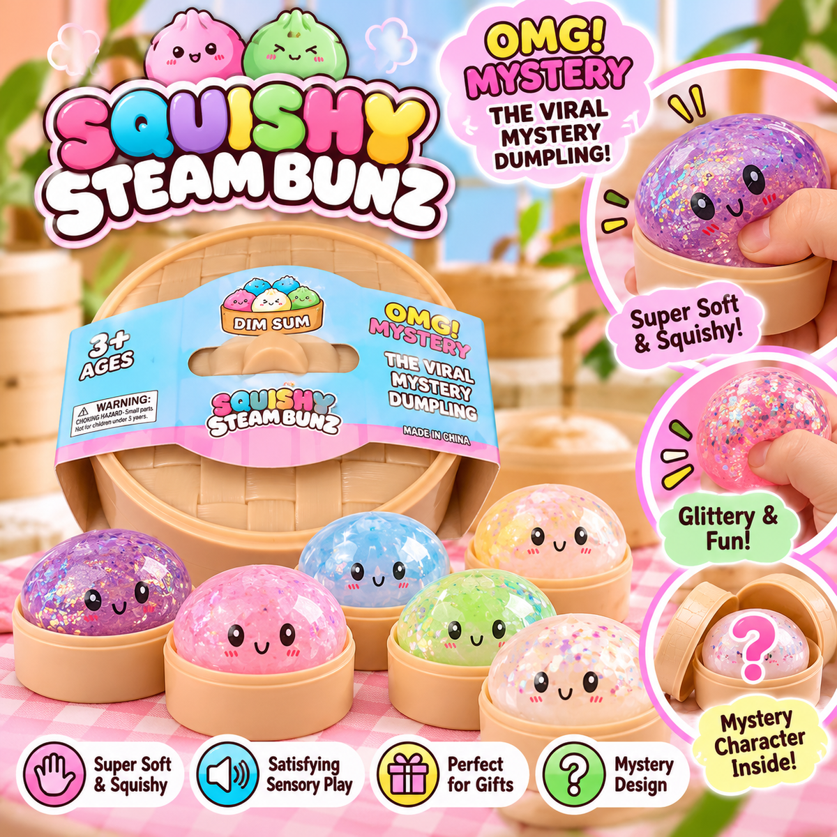 OMG! Mystery Squishy Steam Bunz – Dim Sum