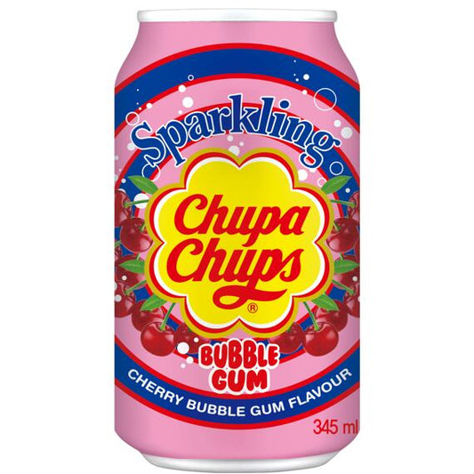 Chupa Chups Sparkling Drink - Cherry Bubblegum 345mL
