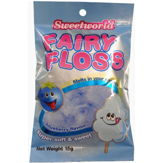 Sweet World Fairy Floss- Blueberry - 15g
