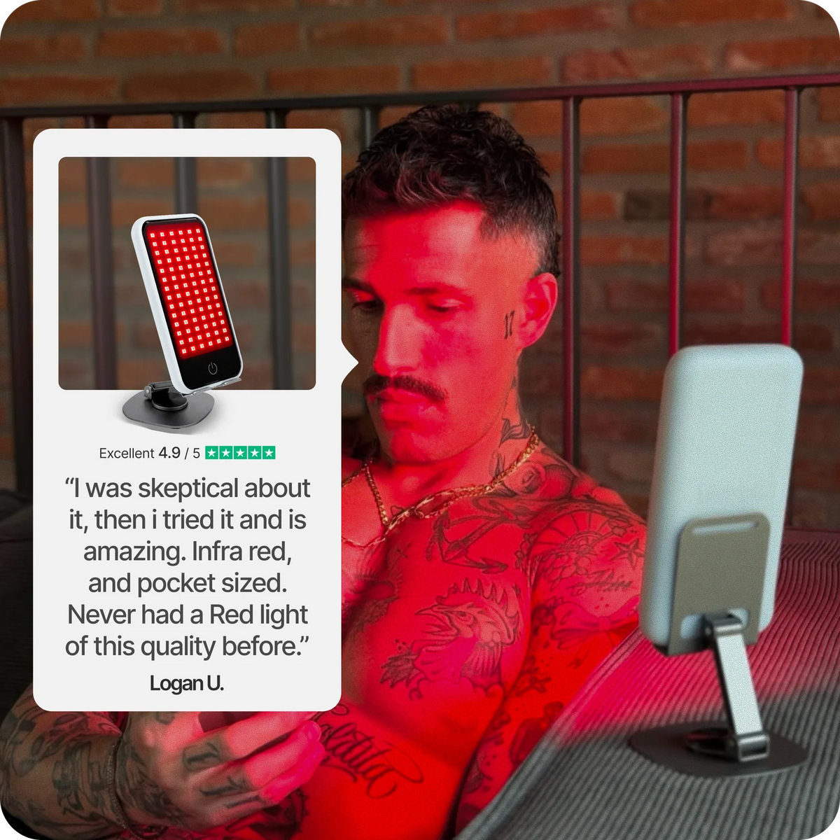 histrips Red & Infrared Light Panel
