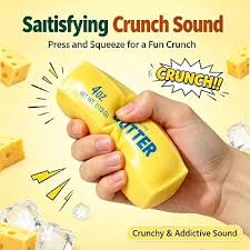 Crunchy Butter Stick Squishy Stress Toy - Assorted