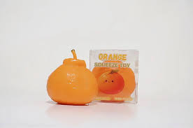 Orange Crunchy Squishy Sensory Fidget Toy