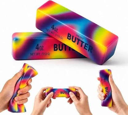 Rainbow Butter Squishy Toy – Assorted Colours