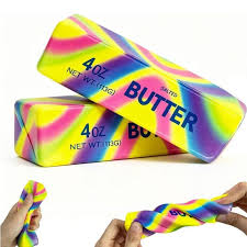 Rainbow Butter Squishy Toy – Assorted Colours