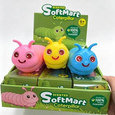 Scented Caterpillar Squishy Toy – Assorted