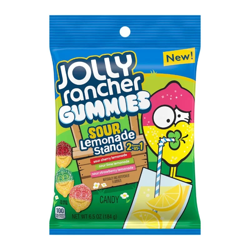 Jolly Rancher Gummies Sour Lemonade Stand 184g