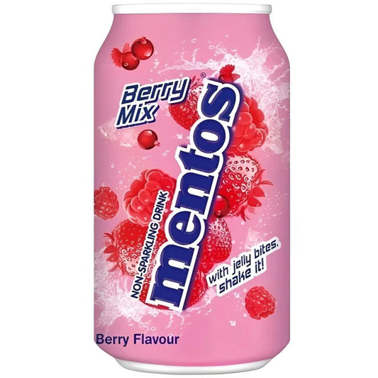 Mentos Berry Mix Non-Sparkling Drink with Jelly Bites - 340ml